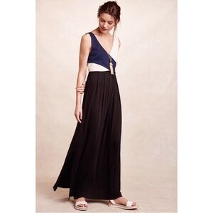 Anthropologie Maeve Elysian Colorblock Sleeveless Maxi Dress Size Small